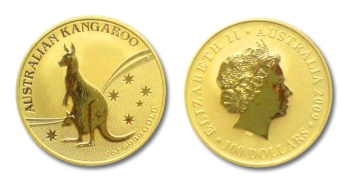 1/1 Oz Australian Kangaroo Goldm�nze