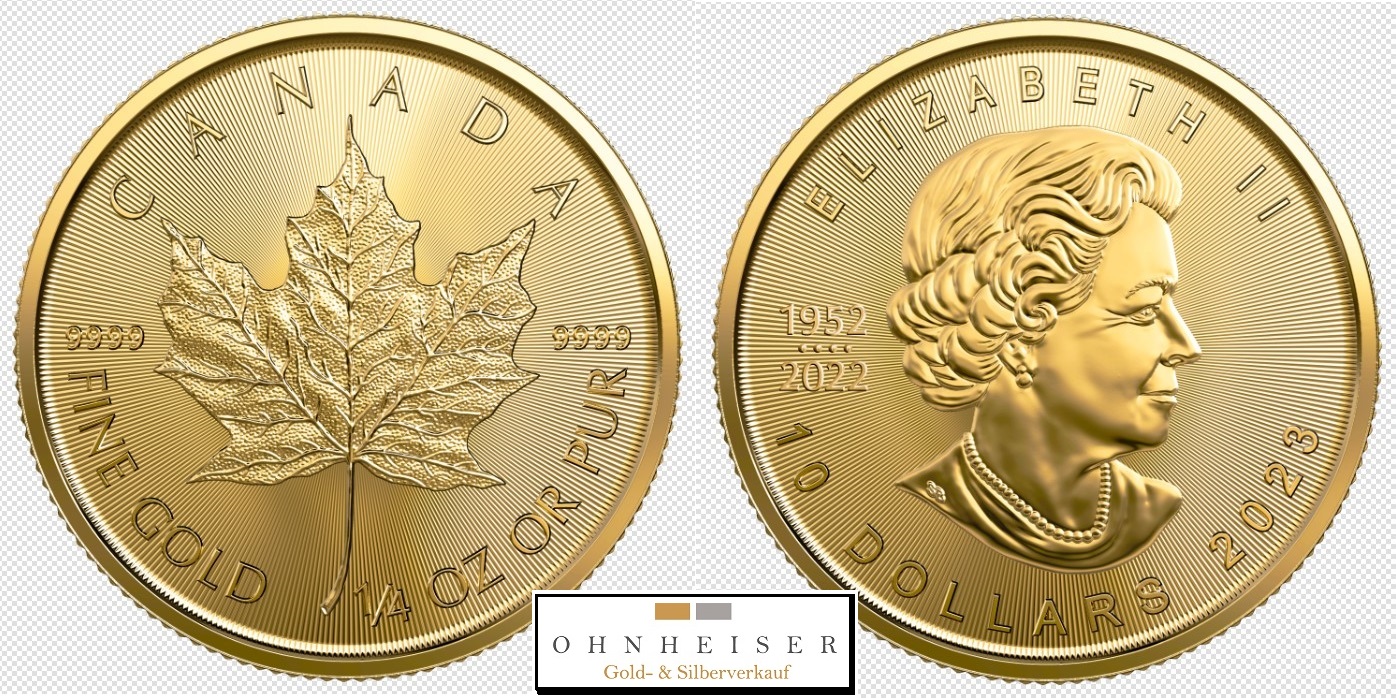 1/4 Oz viertel Unze Maple Leaf Gold