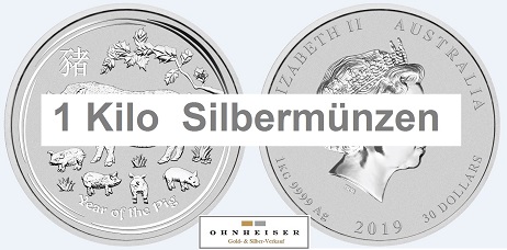 Silbermünzen 1 kg