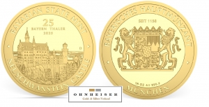 1/4 Oz Bayern Thaler Feingoldunze