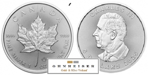 1/1 Oz Maple Leaf Feinsilberunze 2025