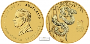 1/4 OZ Schlange 2025 Gold Australien 