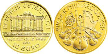 1/10 Oz Wiener Philharmoniker Gold