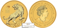 1/2 OZ Tiger 2022  AUSVERKAUFT !!!!!!!!!!!!!!!!!!!!!!!!!!!!!!!!! Lunar III Australien Gold 
