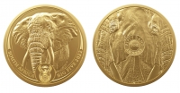 1/1 Oz Elefant 2022 Goldmünze aus der Serie Big Five