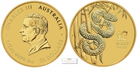 1/2 OZ Schlange 2025 Gold Australien 